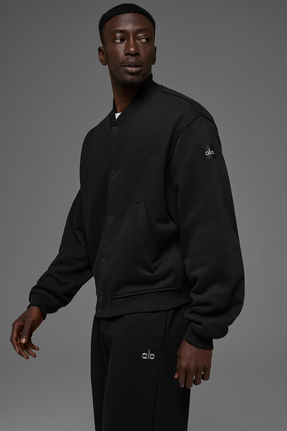 Renown Varsity Jacket - Black
