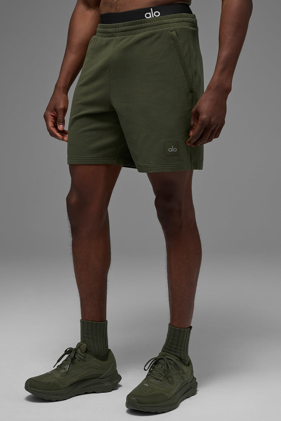 7" Double Take Short - Green Olive