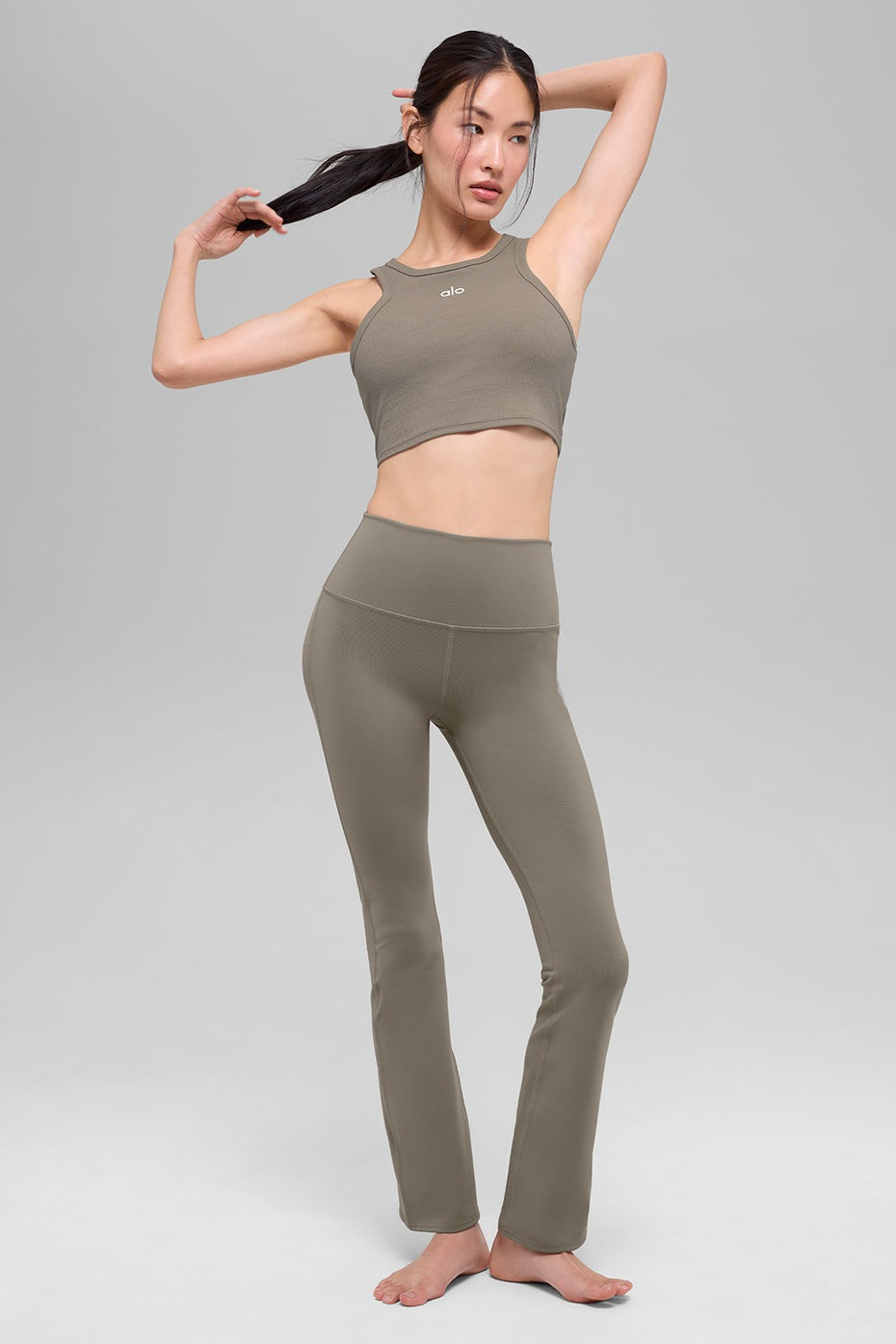 Airbrush High-Waist 7/8 Bootcut Legging - Light Cocoa