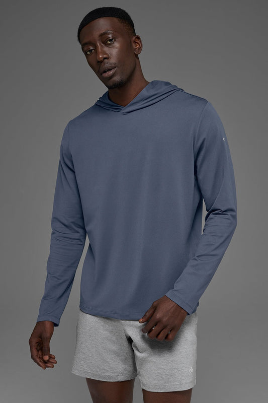 Conquer Reform Long Sleeve With Hood - Bluestone